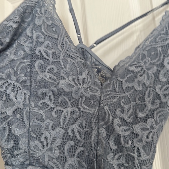 Windsor lace stretch bodysuit AND mesh floral tunic set coquette - Picture 5 of 10